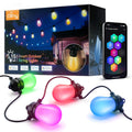 Catena luminosa a LED RGBW Ollny S14 per esterni, per giardino, feste e terrazze (estensibile, controllo tramite app, impermeabile IP65)