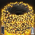 Ollny Guirlande lumineuse 1000 LED 100 m pour extérieur, jardin, balcon, mariage, fête (blanc chaud, 8 modes, étanche IP44)