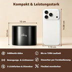 Ollny 2 Stück Akku Wandleuchte Innen mit Bewegungsmelder (Magnetische, 3 Farben, Timer Dimmbar)
