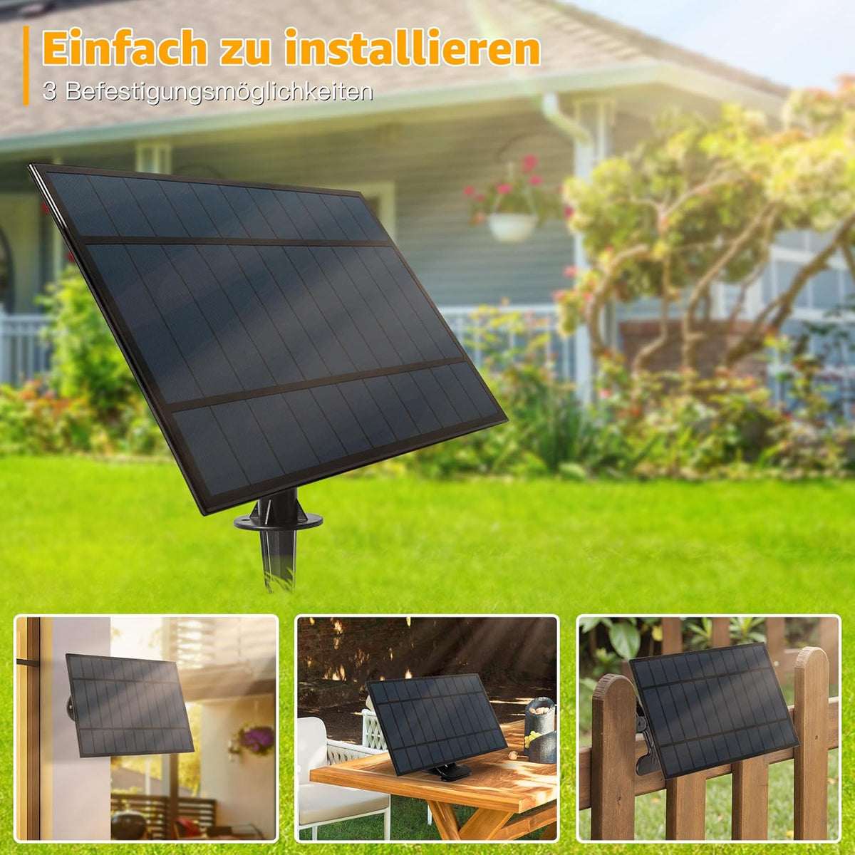 Ollny G40 10m Solar Lichterkette Außen für Garten, Balkon, Partydeko (16+1 Glühbirnen, 3 modi, IP45 wasserdicht)