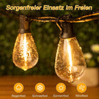 Ollny S11 Solar Lichterkette Außen (Timer, 3 Modi, IP45 Wasserdichte)