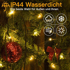 Ollny 400 LEDs 40m Lichterkette Weihnachtsbaum außen für Party (Warmweiß, 8 Modi, IP44 wasserdicht)