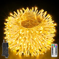 Ollny 600 LEDs 60m Lichterkette außen für Garten Balkon Hochzeit Party (Warmweiß, 8 Modi, IP44 wasserdicht)